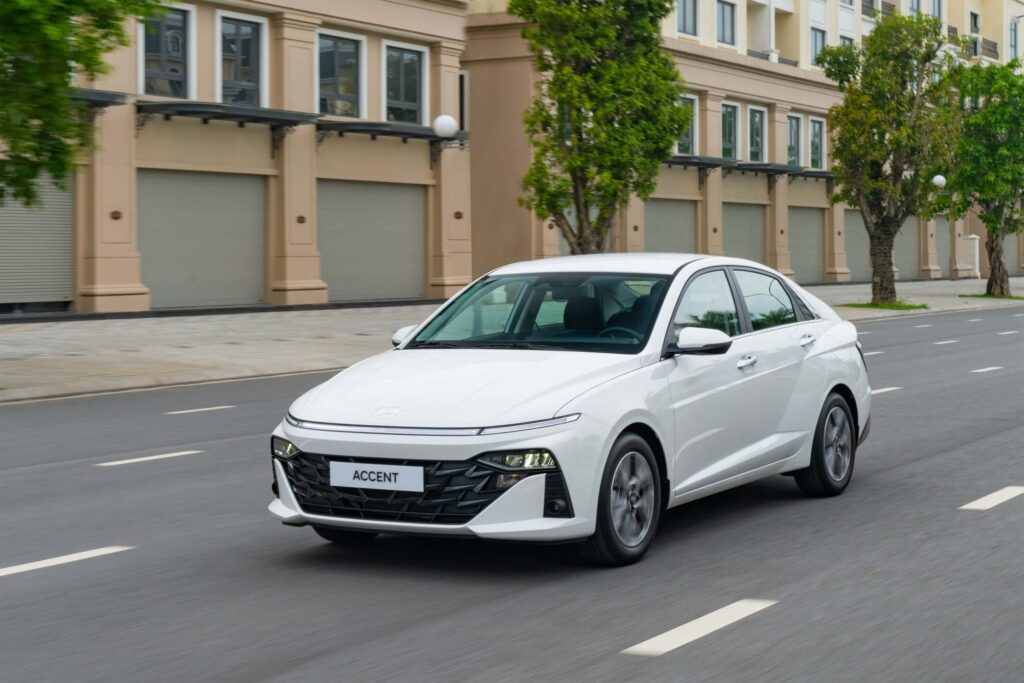 Hyundai Accent là một trong Các Loại Xe 4 Chỗ Phổ Biến Tại Thuê Xe Huy Đạt